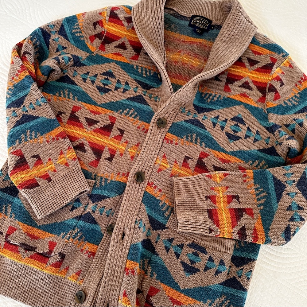 Pendleton Men's Los Lunas Cotton Cardigan, Small